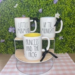 Rae Dunn Disney Princess collection mugs